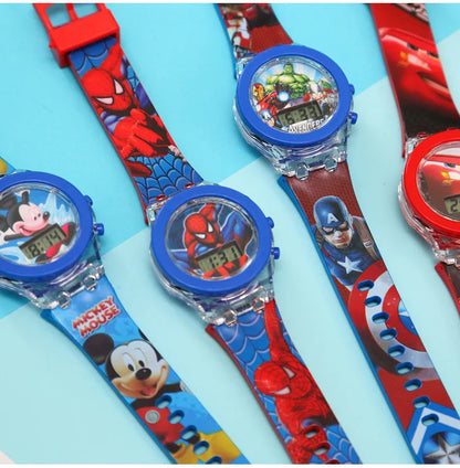 Montre Enfant Spiderman, Hello Kitty, Mickey Cadeau Garçon et Fille